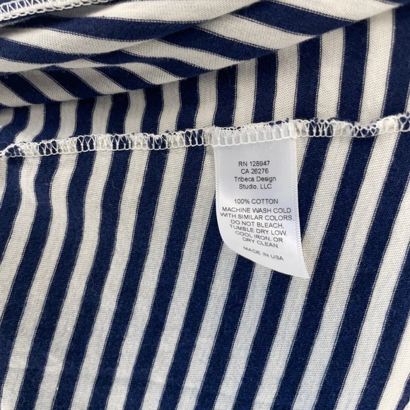 EUC Nili Lotan Crew Neck Cotton Striped T-shirt, XS - Picture 8 of 8